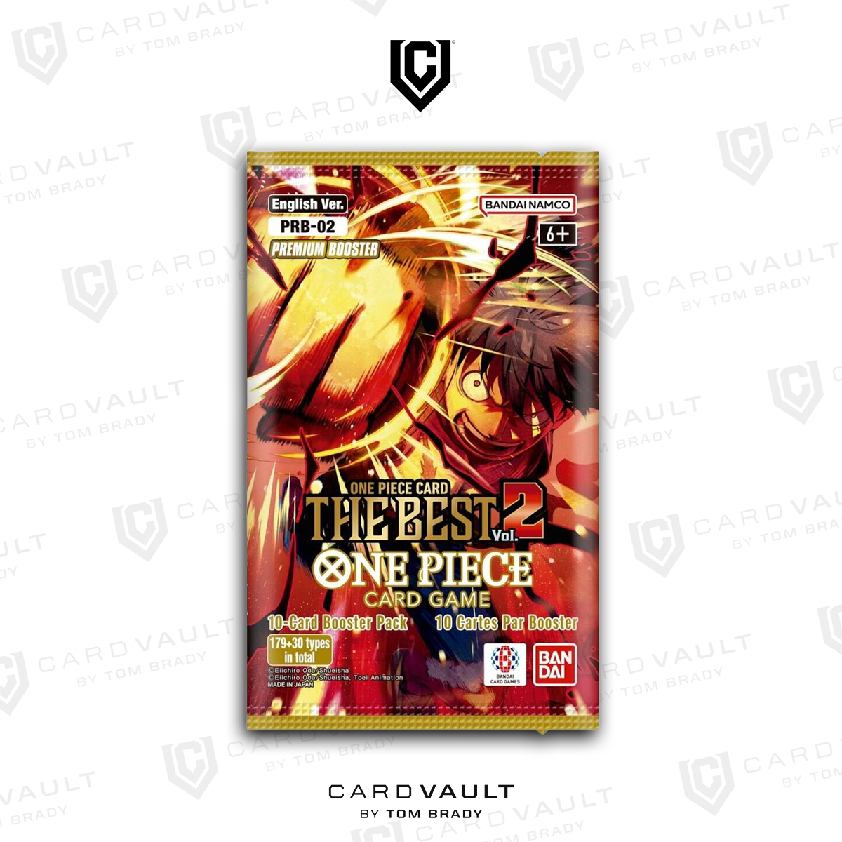 One Piece TCG: The Best Vol 2 Premium Booster Box Booster Pack CardVault by Tom Brady One Piece TCG: The Best Vol 2 Premium Booster Box Booster Pack CardVault by Tom Brady
