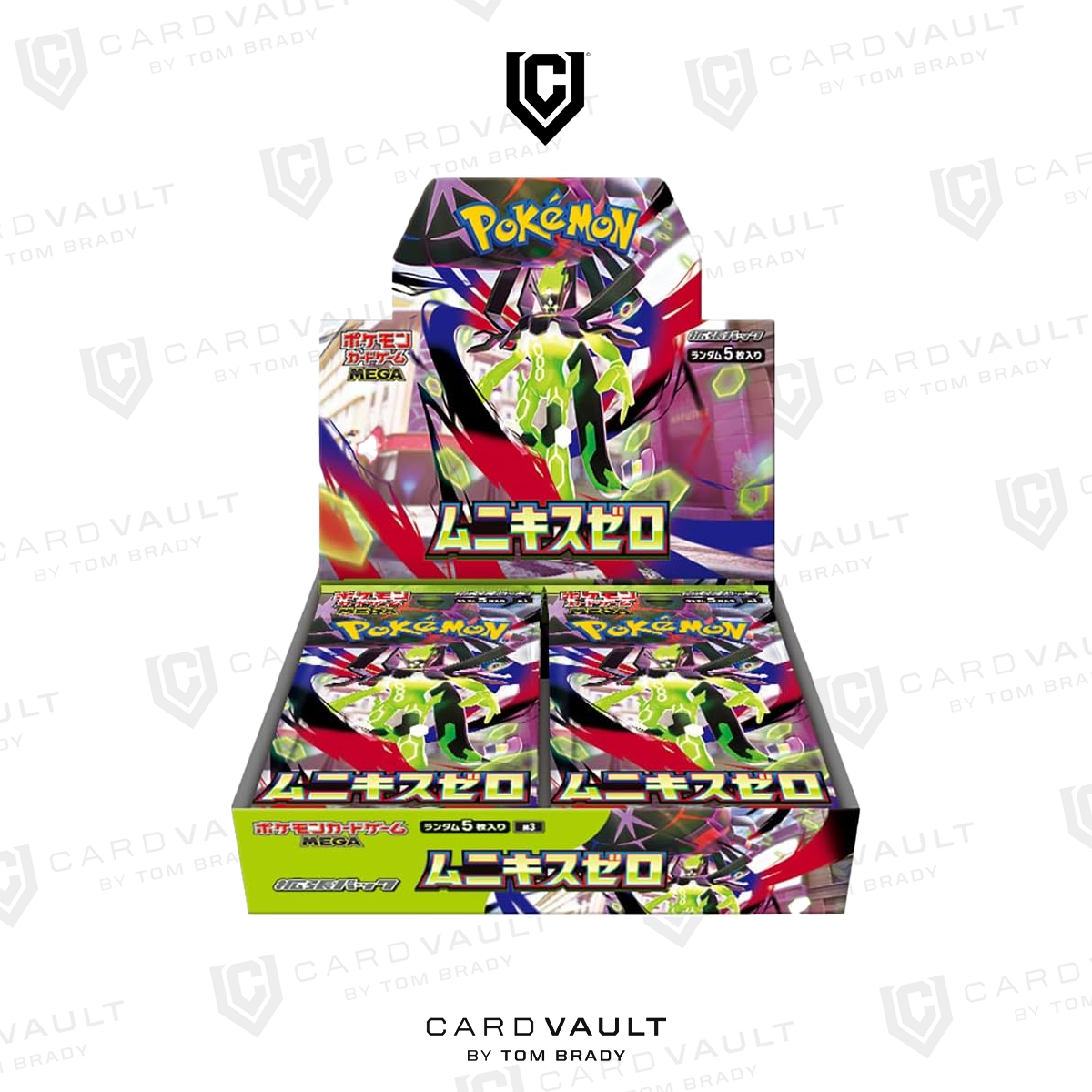 Pokmon Japanese: M3 Nihil Zero Booster Box CardVault by Tom Brady Pokmon Japanese: M3 Nihil Zero Booster Box CardVault by Tom Brady