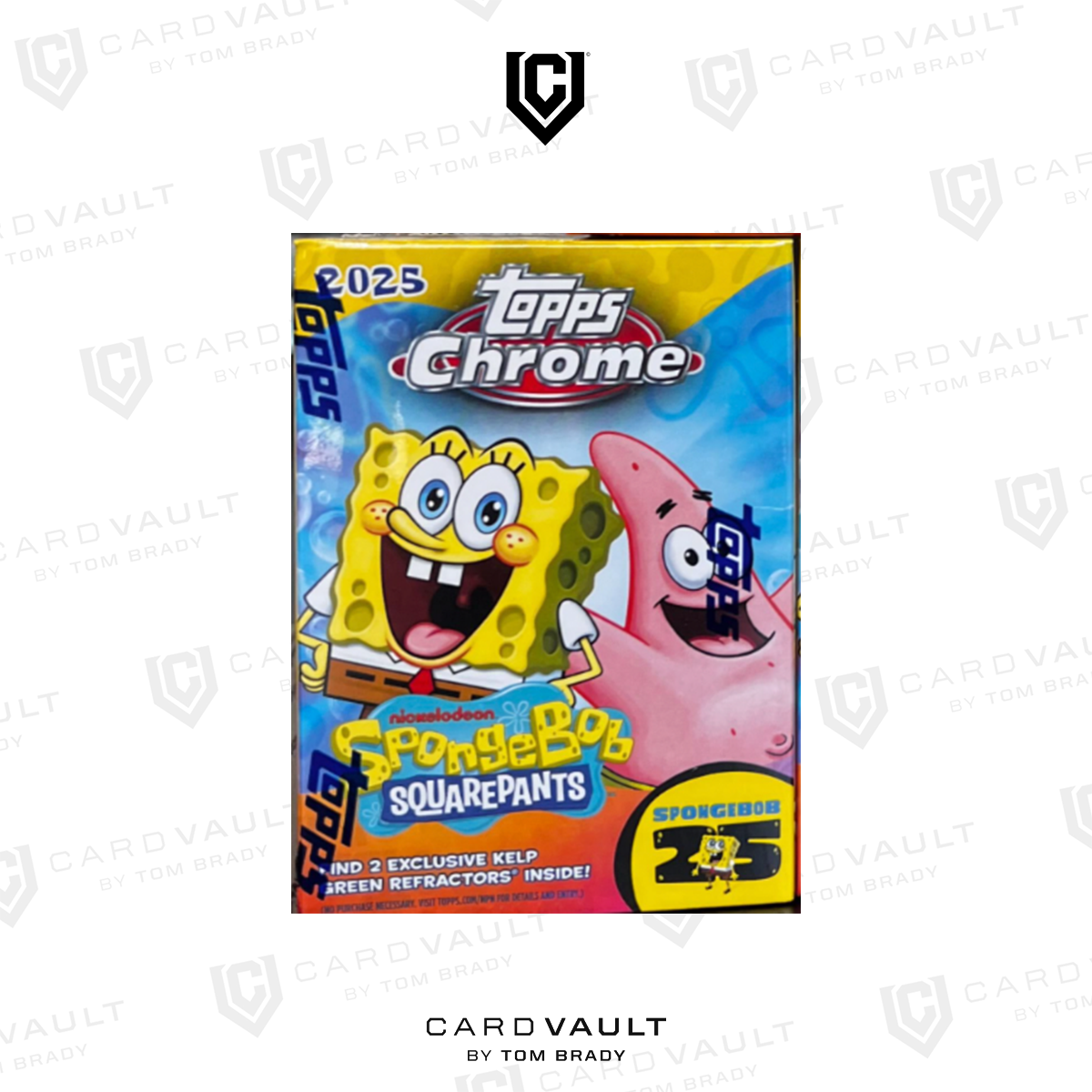 2025 Topps Chrome SpongeBob 25th Anniversary Blaster Box – CardVault by Tom Brady