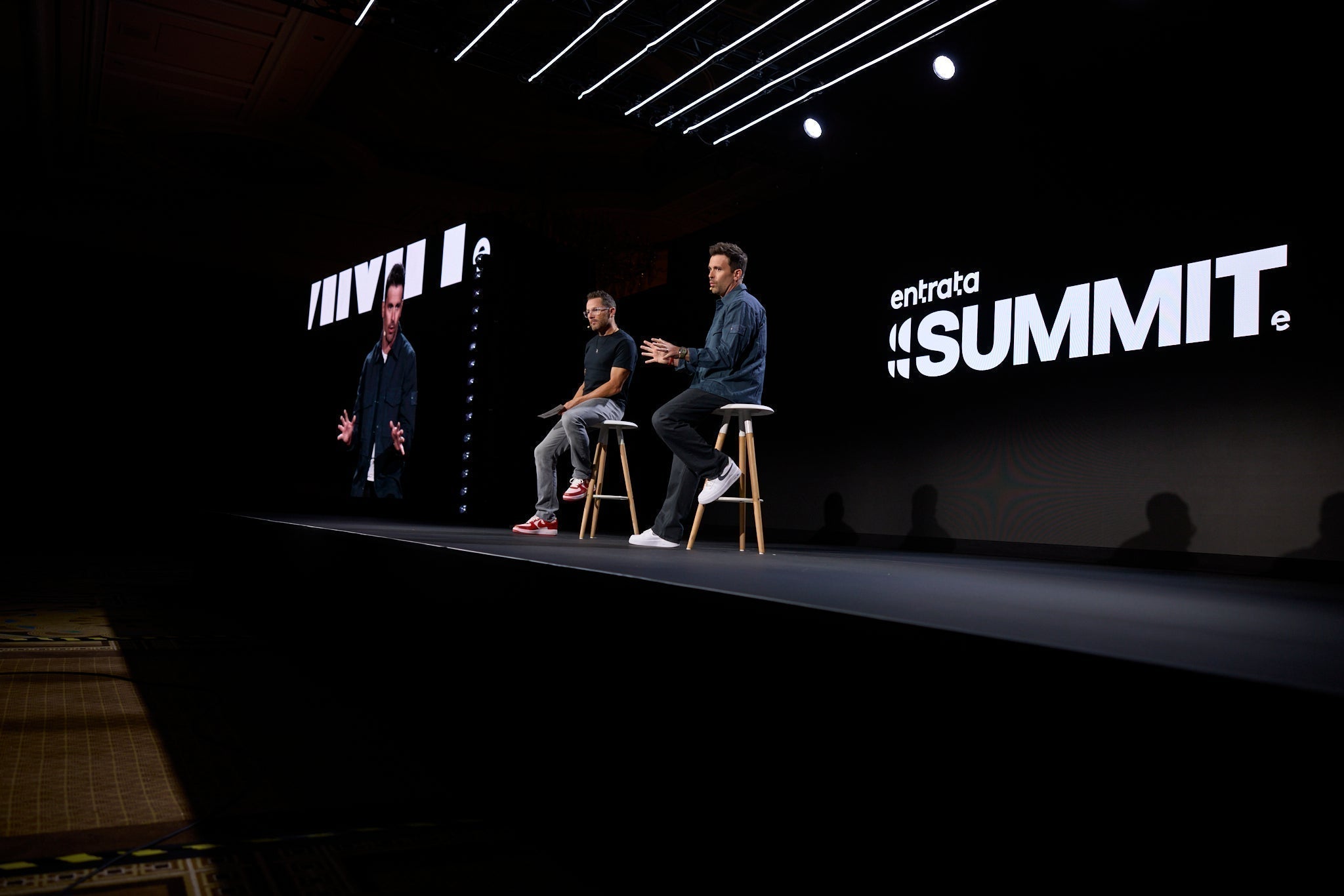 Chris Costa on stage at Entrata summit 