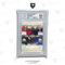 2007 NATIONAL TREASURES MATERIAL QUADS PRIZM #3 RICE/BROWN/LOFTON/HARRISON BGS 8.5