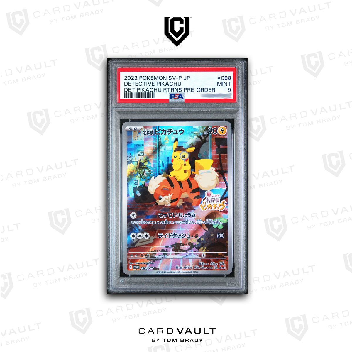 2023 POKÉMON JAPANESE SVP 098 DETECTIVE PIKACHU PSA 9