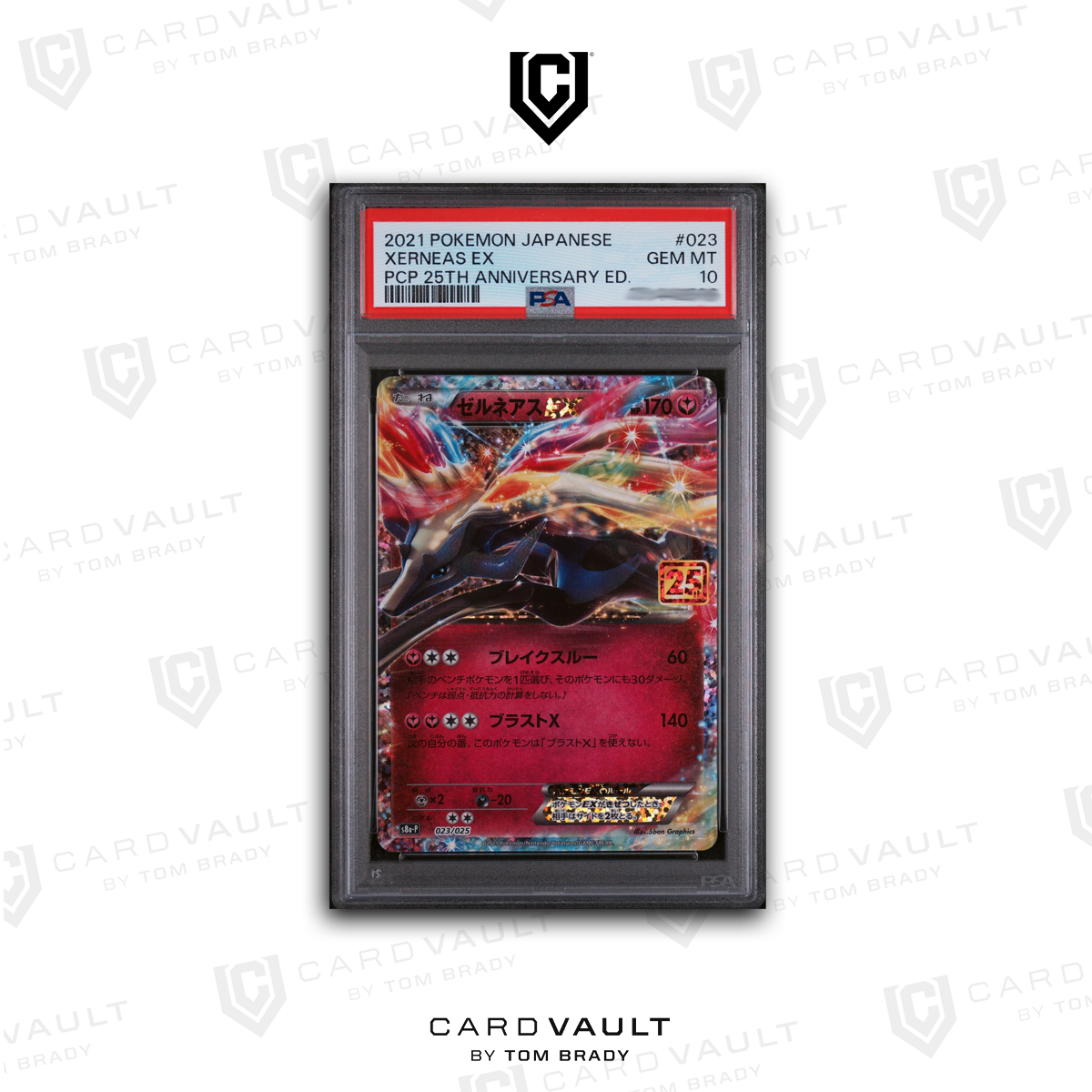 2021 POKÉMON JAPANESE 25TH ANNIVERSARY EDITION 023 XERNEAS EX PSA 10