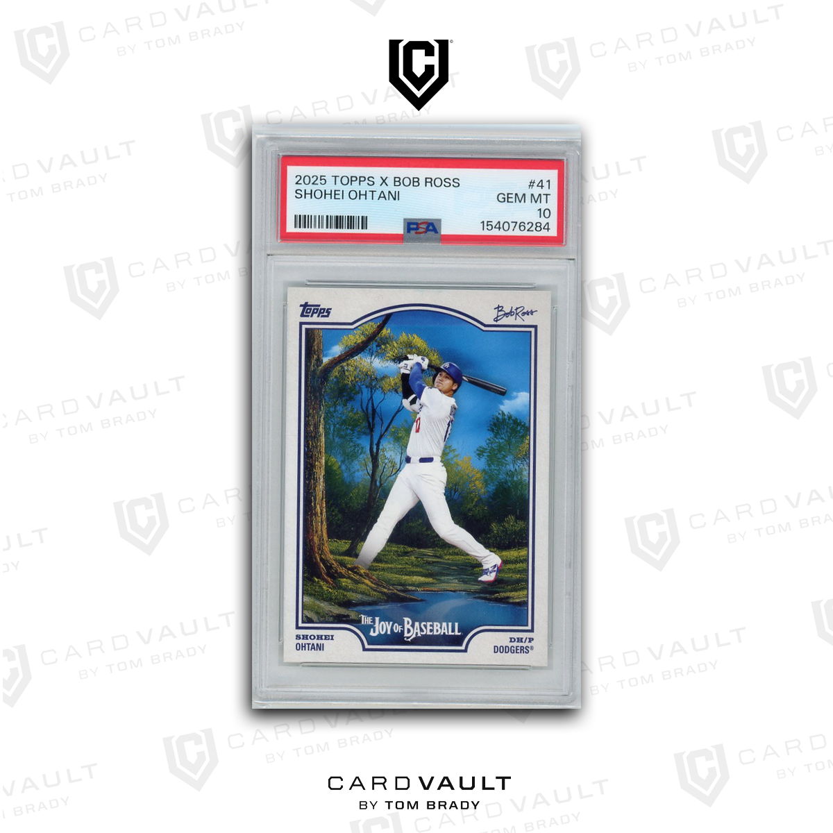 2025 TOPPS X BOB ROSS THE JOY OF BASEBALL 41 SHOHEI OHTANI PSA 10 7-8