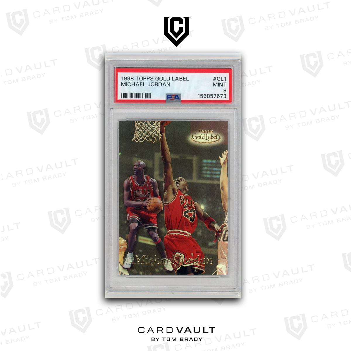 1998 TOPPS GOLD LABEL GL1 MICHAEL JORDAN PSA 9 2 8-17