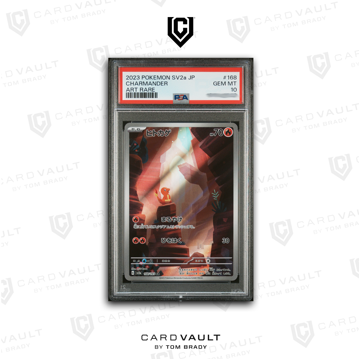 2023 POKEMON JAPANESE SV2a 168 CHARMANDER AR PSA 10