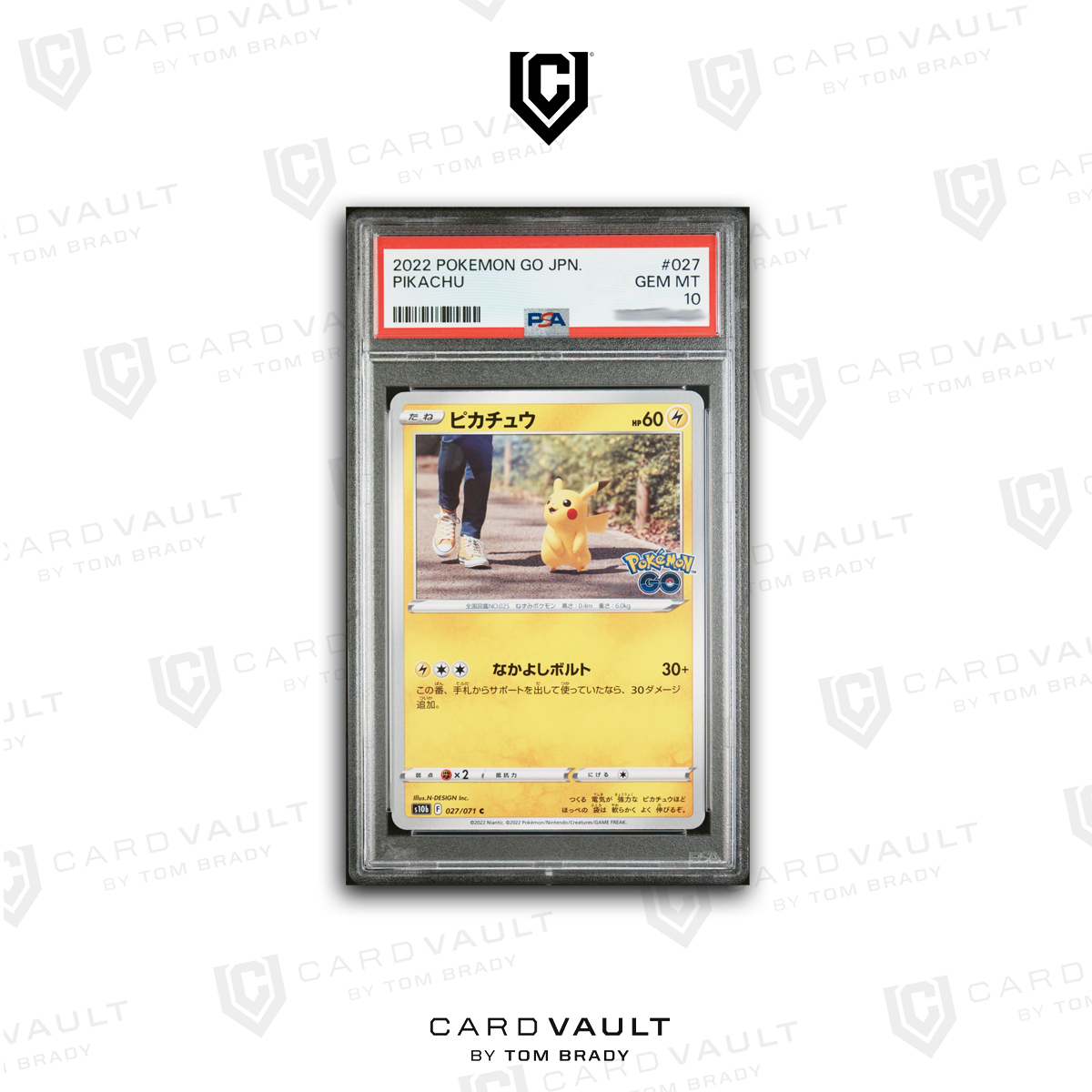 2022 POKÉMON GO JAPANESE 027 PIKACHU PSA 10
