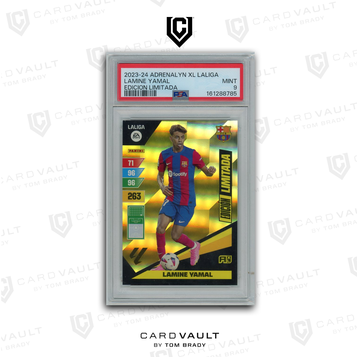 2022 DAKA HOLOCENE FC BARCELONA 21 LAMINE YAMAL PSA 9 2 7-15