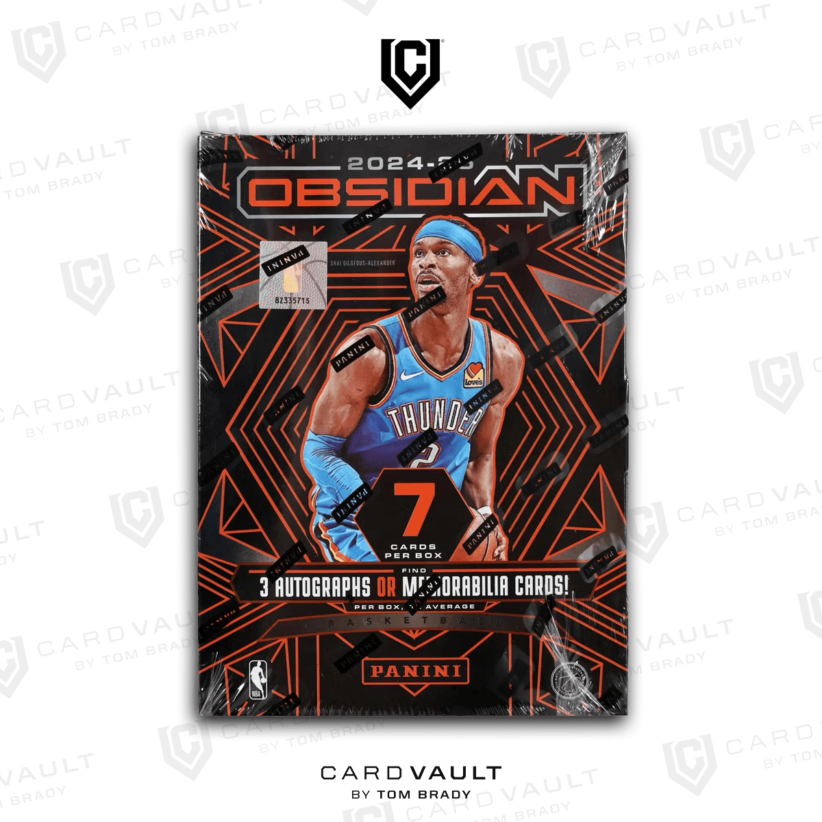 2024 - 25 Panini Obsidian Basketball Hobby Box - CardVault by Tom Brady