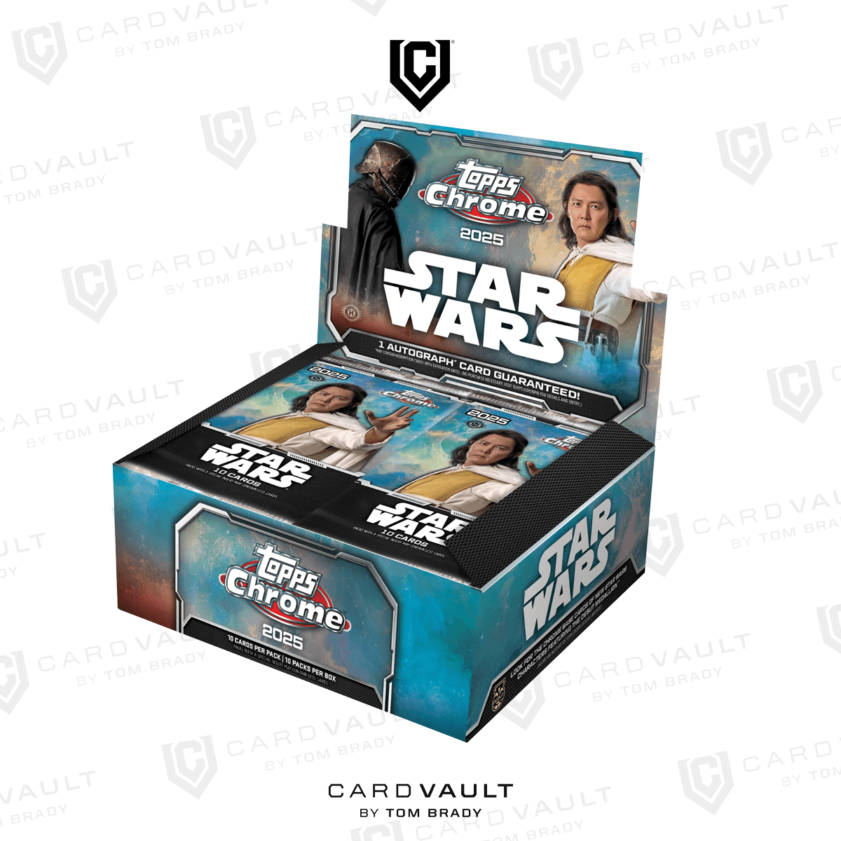 2025 Topps Star Wars Chrome Hobby Box - CardVault by Tom Brady