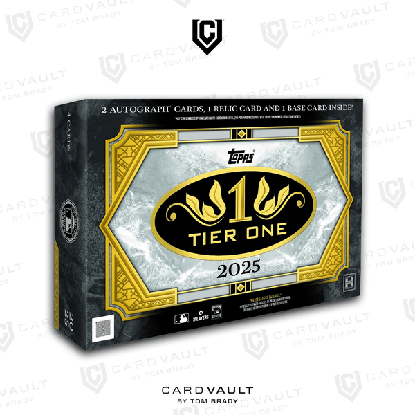 2025 Topps Tier One Baseball Hobby Box – CardVault by Tom Brady