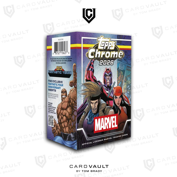 2026 Topps Marvel Comics Chrome Blaster Box – CardVault by Tom Brady