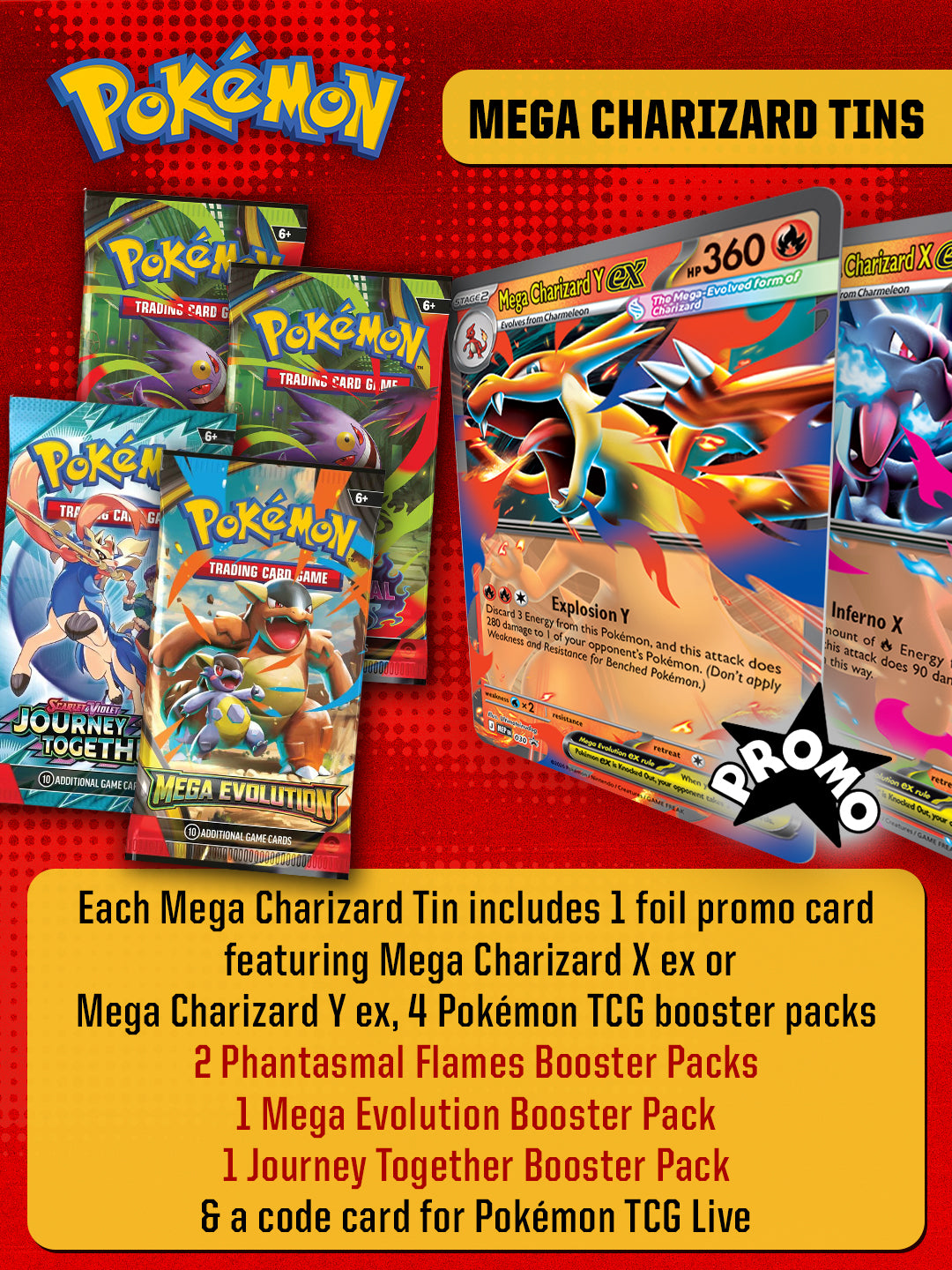 Pokémon: Mega Charizard Tin