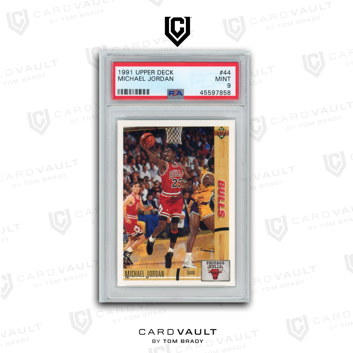 1991 UPPER DECK 44 MICHAEL JORDAN PSA 9 8-17