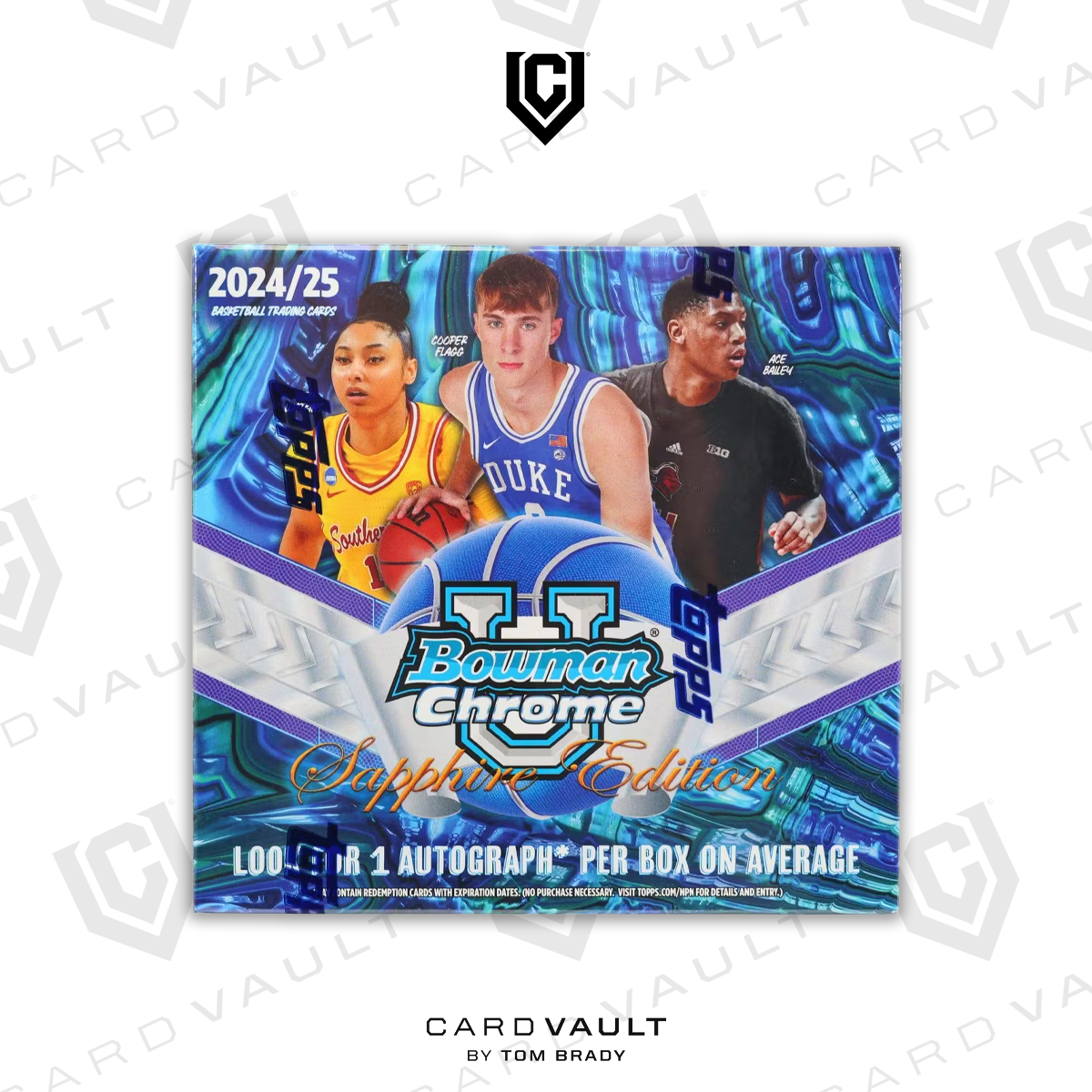 2024/25 Bowman University Chrome Sapphire Basketball Hobby Box