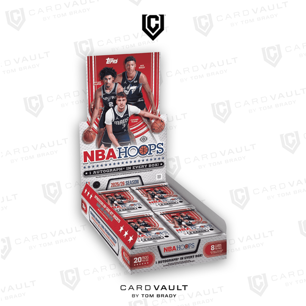 2025-26 Topps Hoops Basketball Hobby Box – CardVault by Tom Brady