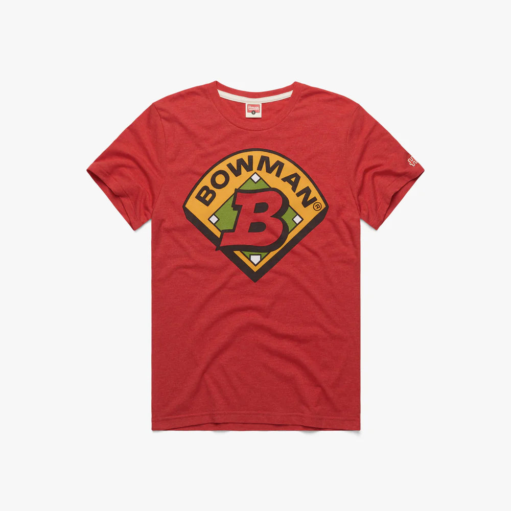 Homage x Bowman Baseball Logo Red Tee