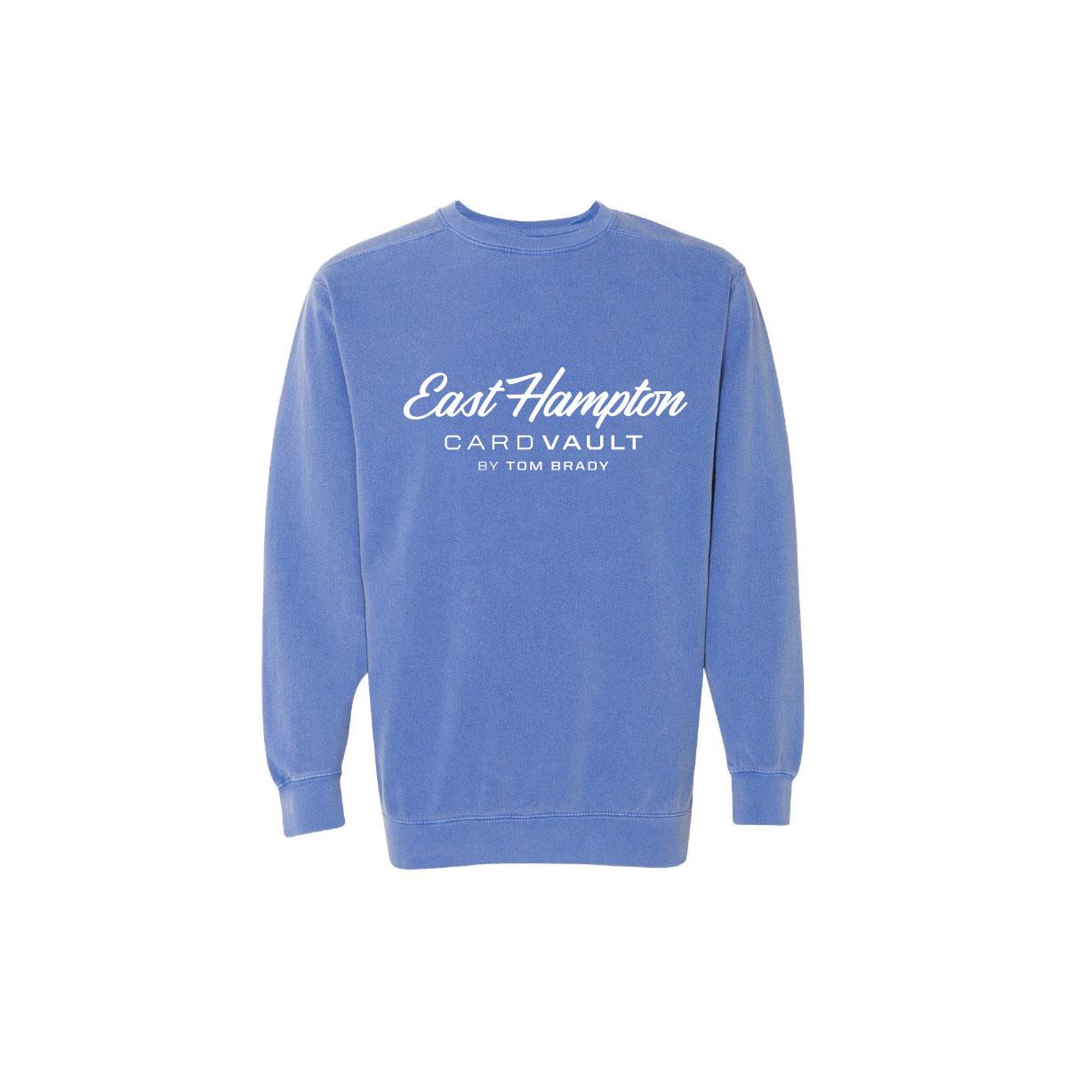 CVTB East Hampton Wordmark Logo Garment-Dyed Crewneck Sweatshirt