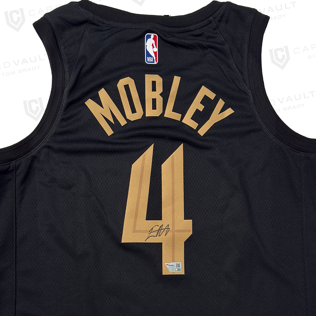 Evan Mobley Signed Black Cavaliers Jersey (Fanatics COA)