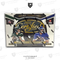 Front view of 2021 Panini Certified Football Hobby Box showcasing two autographs and two memorabilia cards callout on a white background