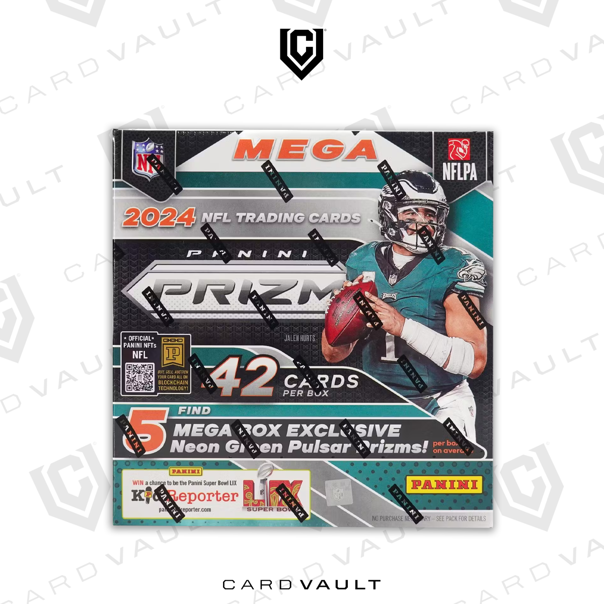 2024 Panini Prizm Football Mega (Neon Green Pulsar)