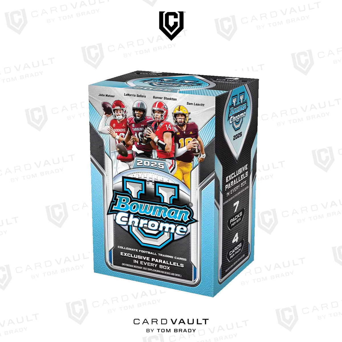 2025 Bowman Chrome University Football Blaster Box