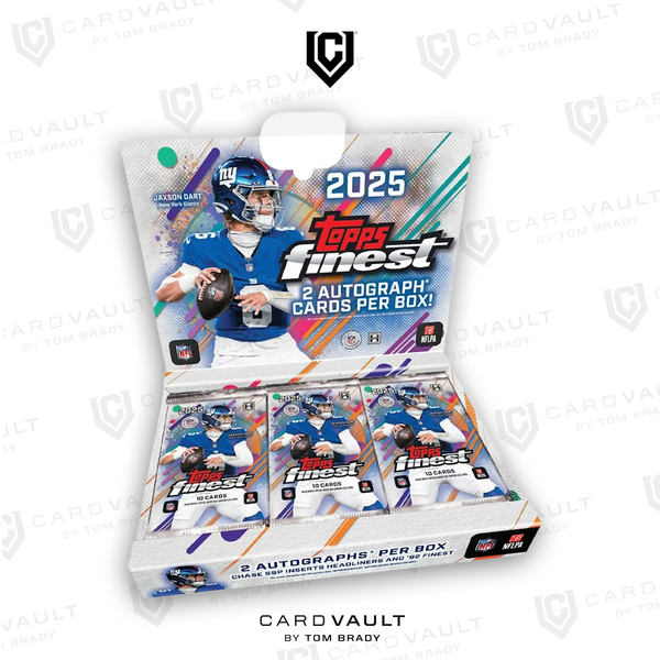2025 Topps Finest Football Hobby Box – CardVault by Tom Brady