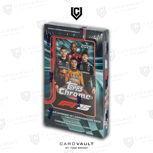 2025 Topps Chrome Formula 1 Racing Hobby Box – CardVault by Tom Brady