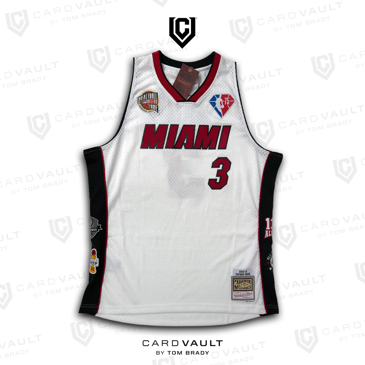 NBA HOF Swingman Dwyane Wade White Signed Jersey (Fanatics COA)