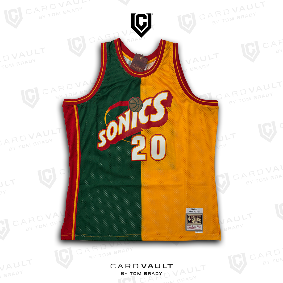 Gary Payton NBA Split Swingman "Glove" Inscribed Jersey (Fanatics COA)