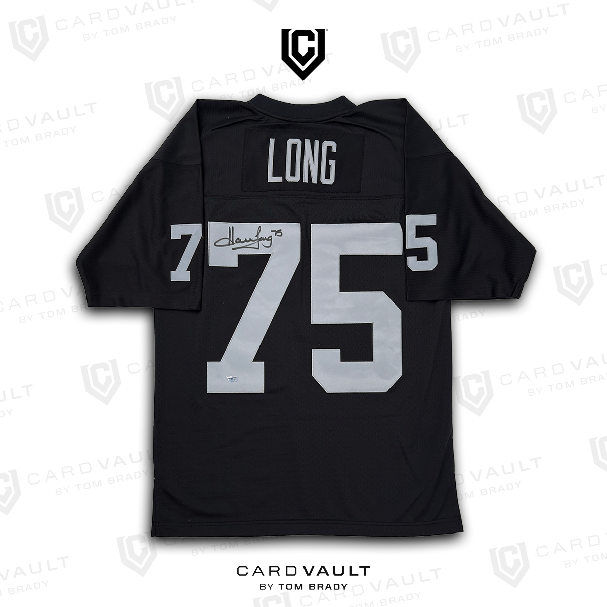 Howie Long Mitchell & Ness Autographed Black Jersey (Fanatics COA)