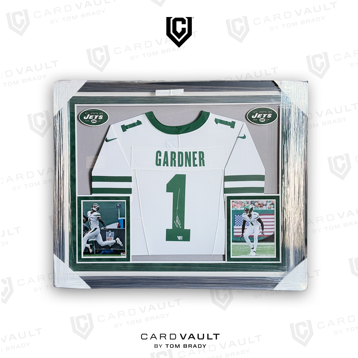 Ahmad "Sauce" Gardner New York Jets Autographed Deluxe Framed Fanatics Authentic White Limited Jersey