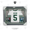 Garrett Wilson New York Jets Autographed 2024 White Nike Limited Deluxe Framed Jersey