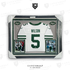 Garrett Wilson New York Jets Autographed 2024 White Nike Limited Deluxe Framed Jersey