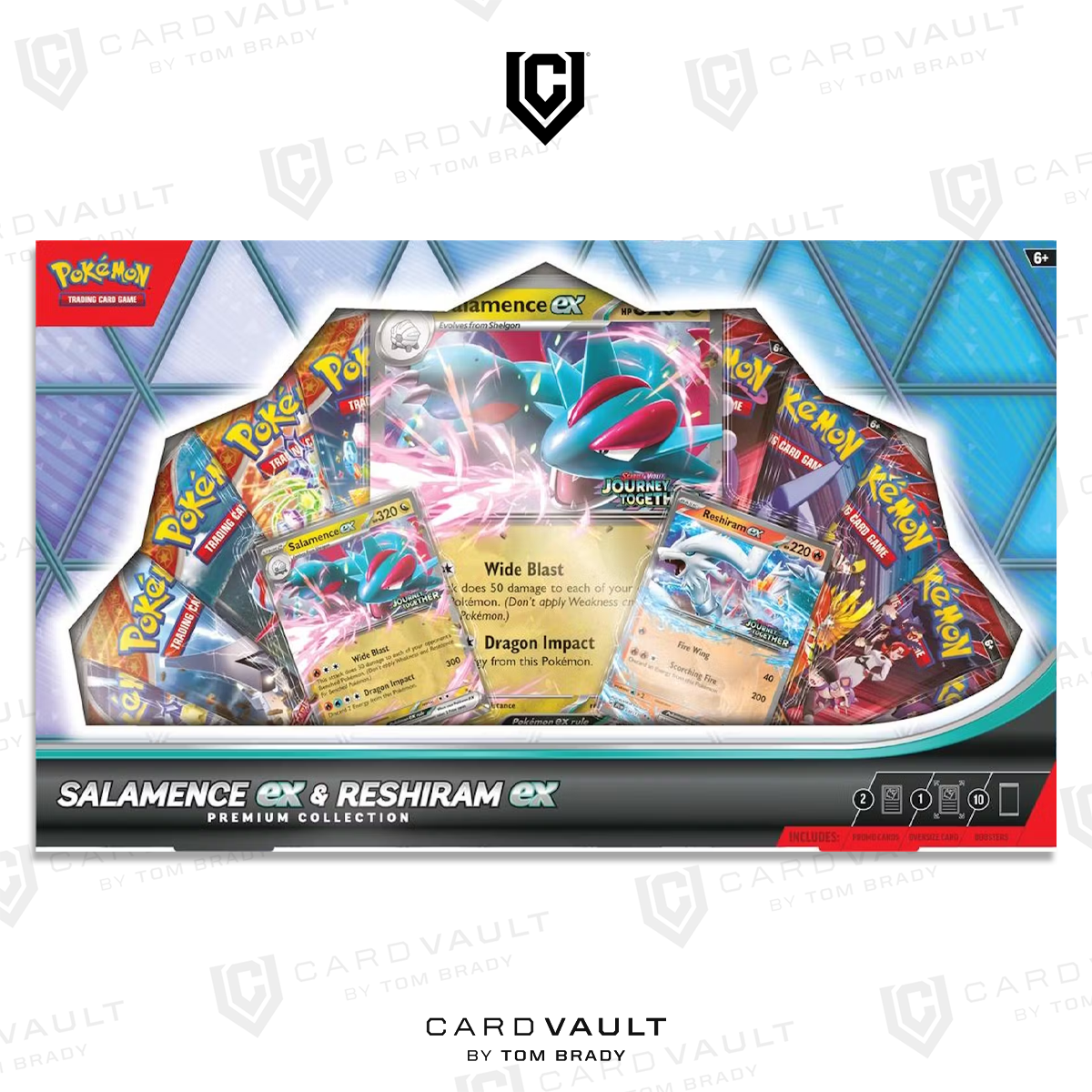 Pokémon Salamence Ex & Reshiram Ex Premium Collection