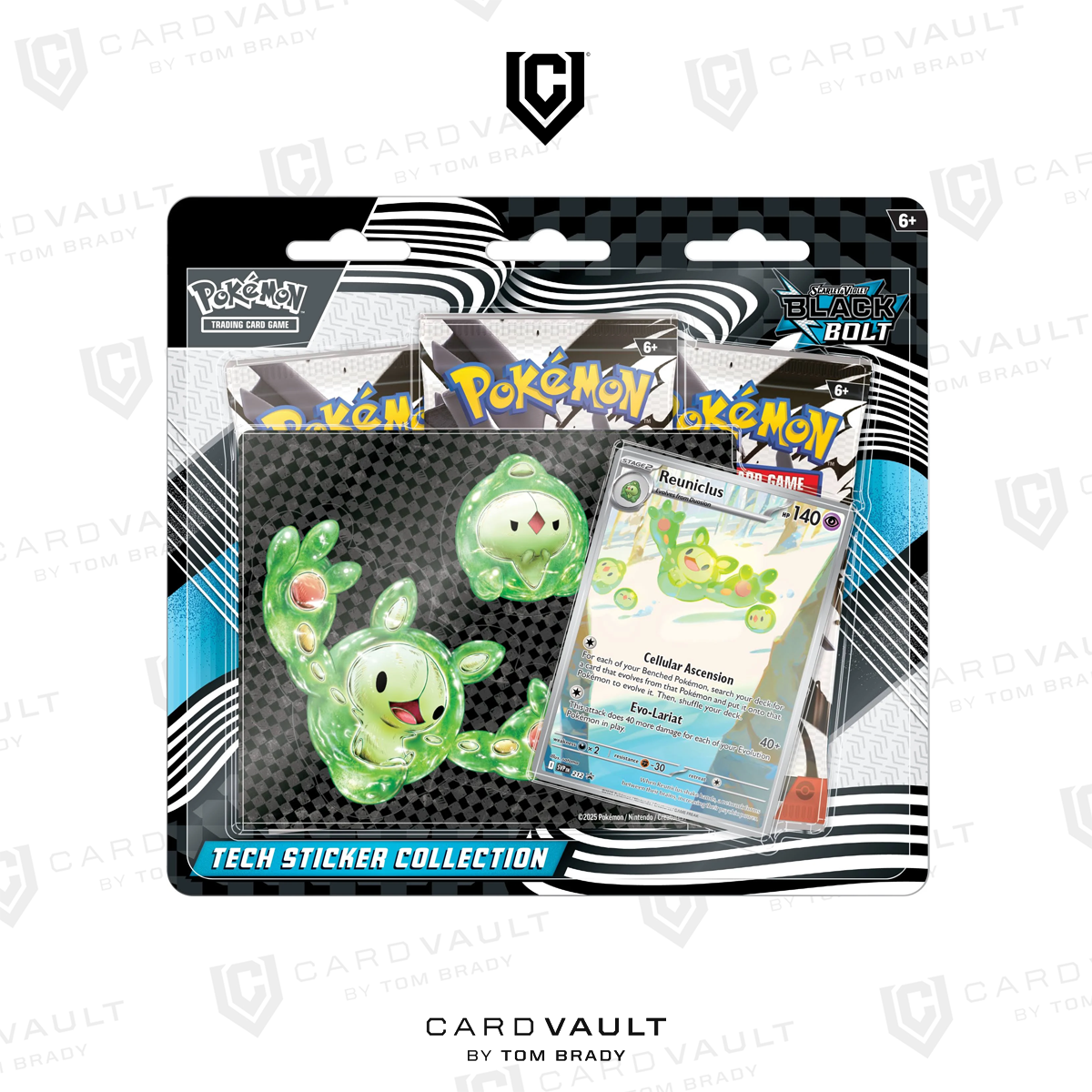 Pokemon SV10.5 Black Bolt Tech Sticker Collection