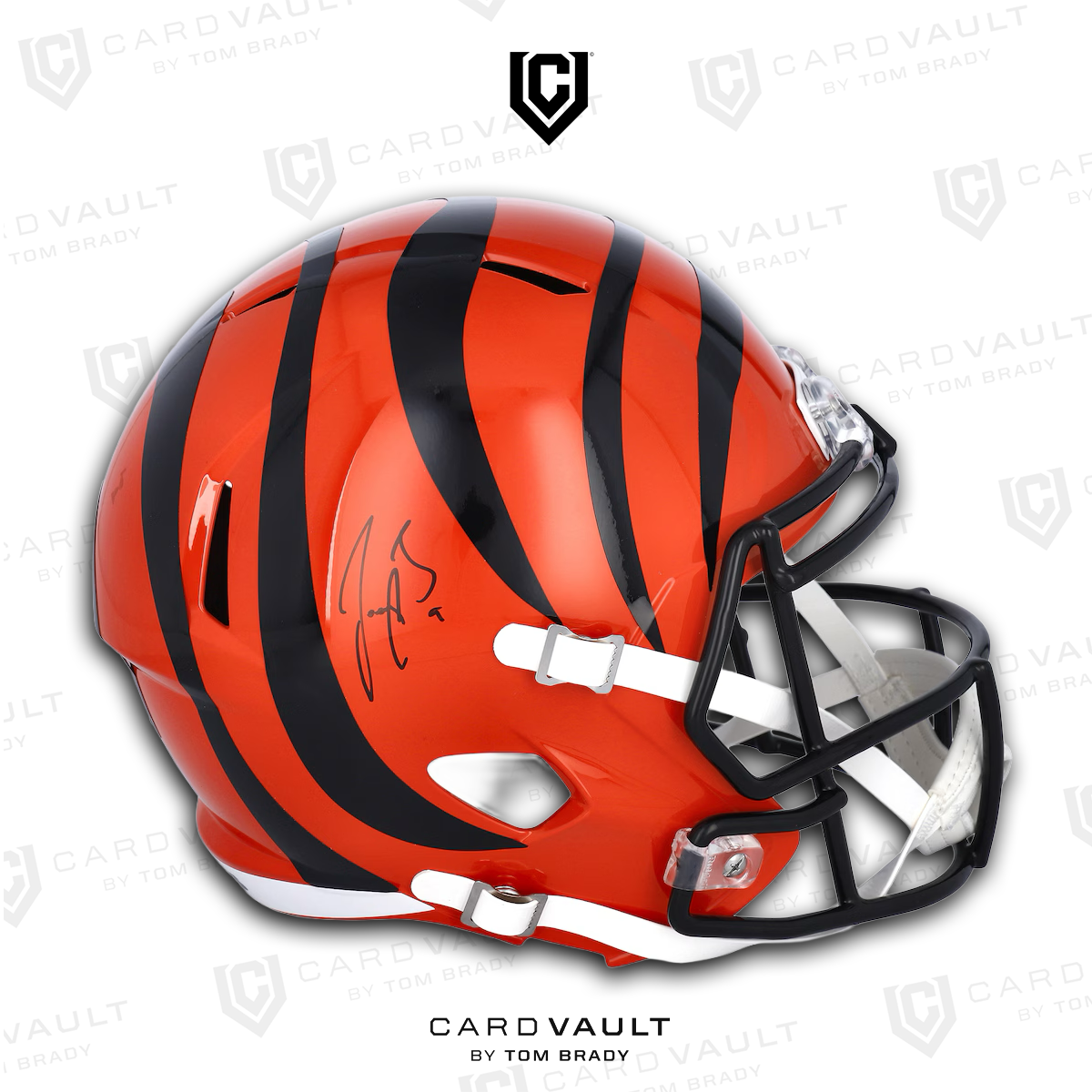 Joe Burrow Cincinnati Bengals Fanatics Autographed Riddell Speed Replica Helmet