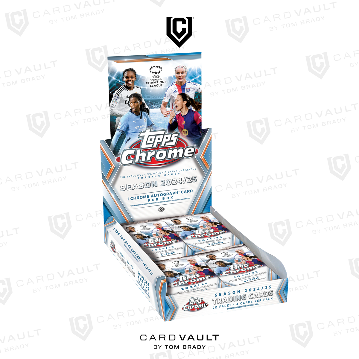 2024/25 Topps Chrome UEFA Women's Champions League Hobby Box