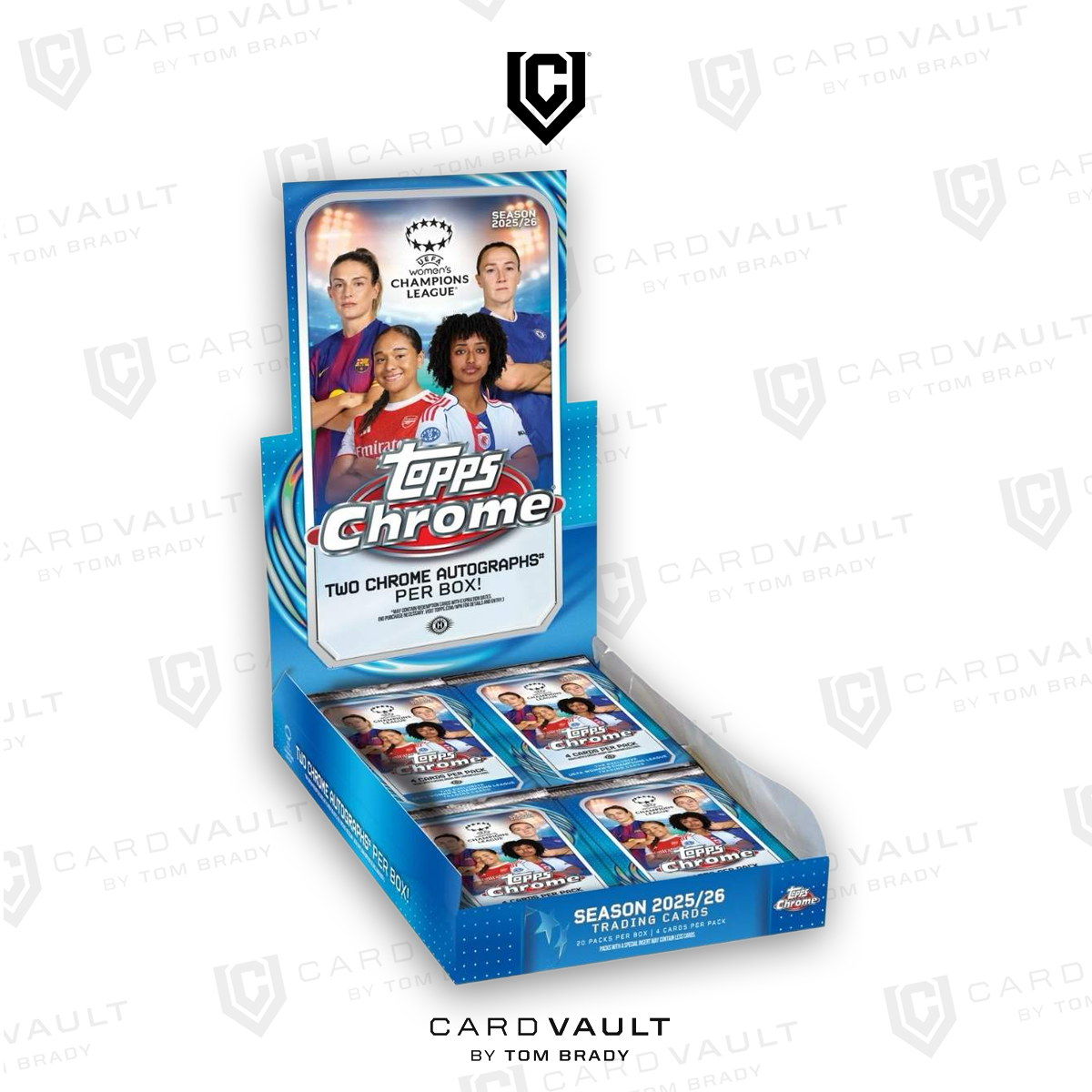 2025-26 Topps Chrome UEFA Women's Champions League Hobby Box
