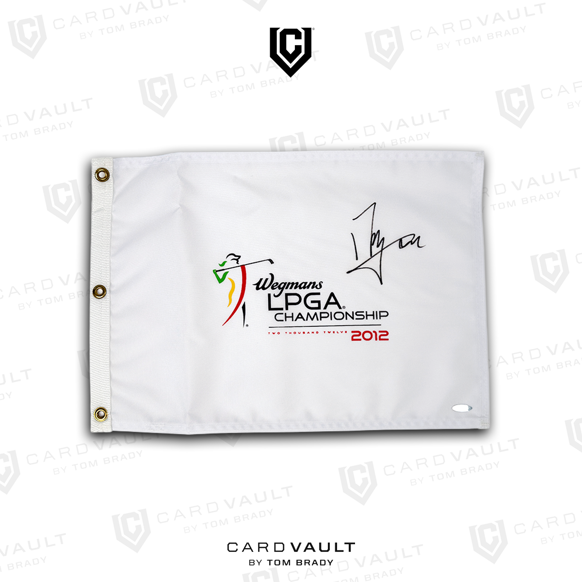 Shanshan Feng Signed 2012 LPGA Pin Flag