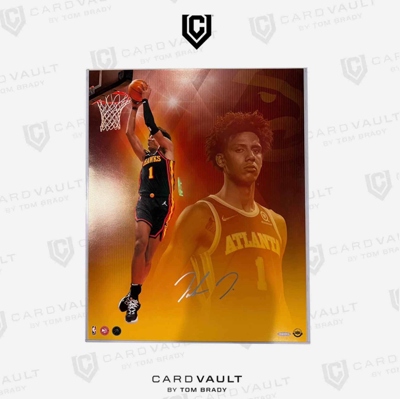 Jalen Johnson Signed 16x20 Photo Upper Deck UDA COA