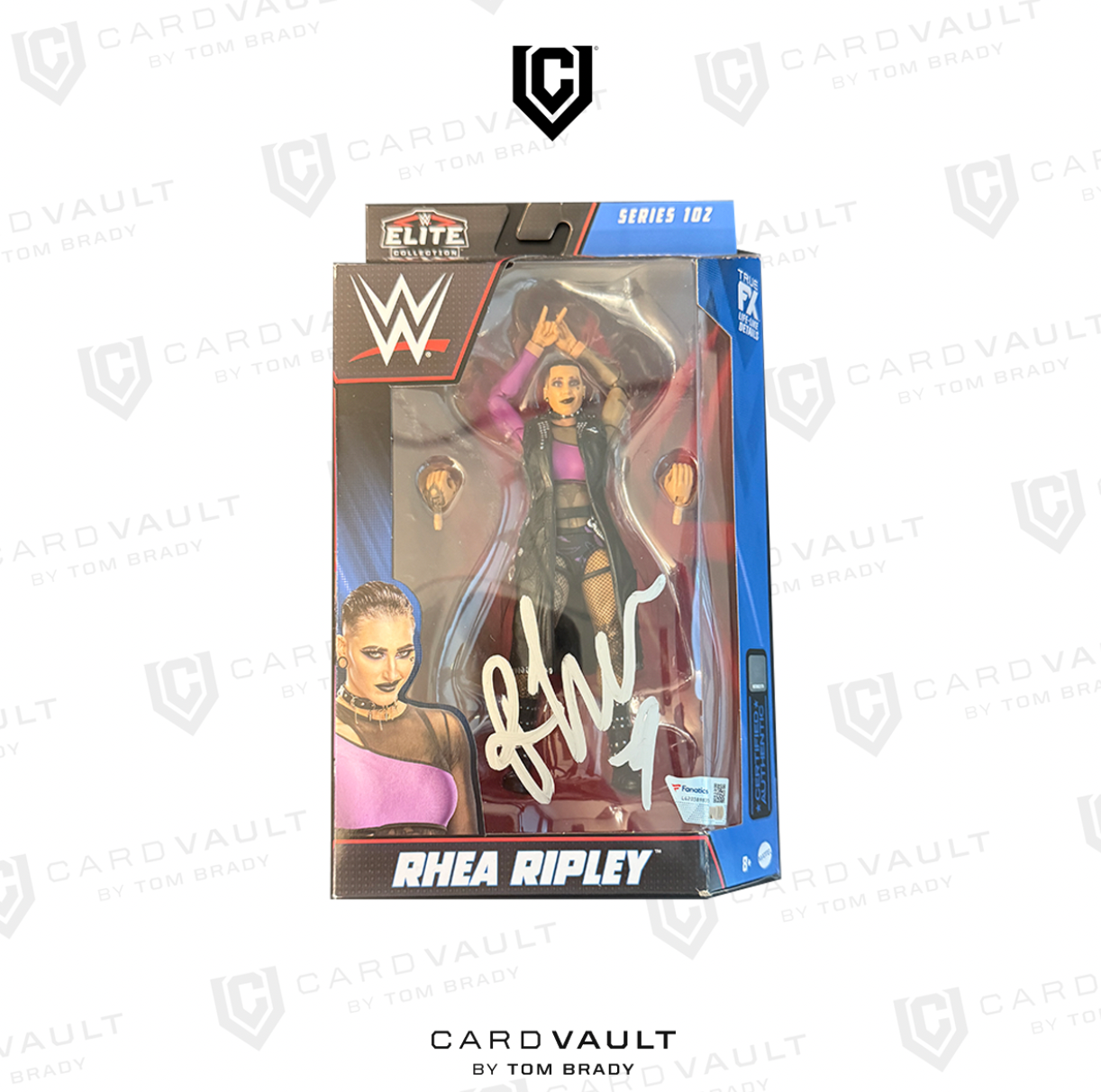 Signed Rhea Ripley Elite Mattel WWE Collection Series 102 Fanatics COA