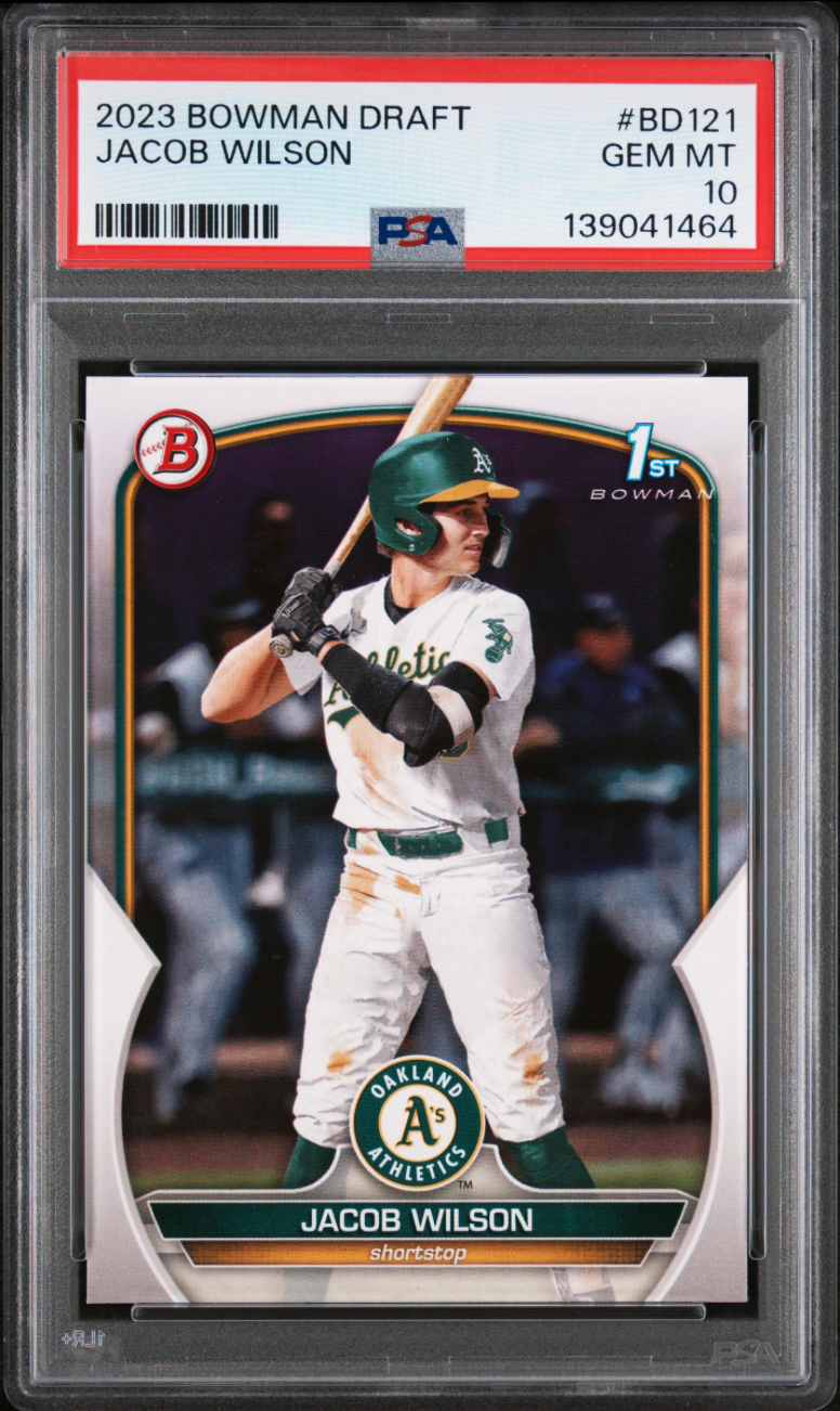 2023 BOWMAN DRAFT BD121 JACOB WILSON PSA 10 4 5.8