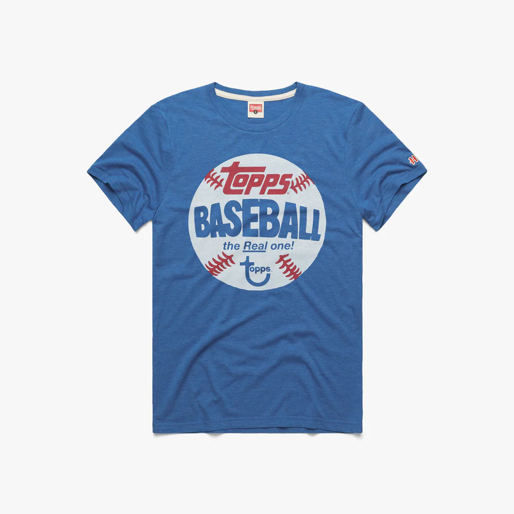 Homage x Topps Baseball The Real One Blue Tee