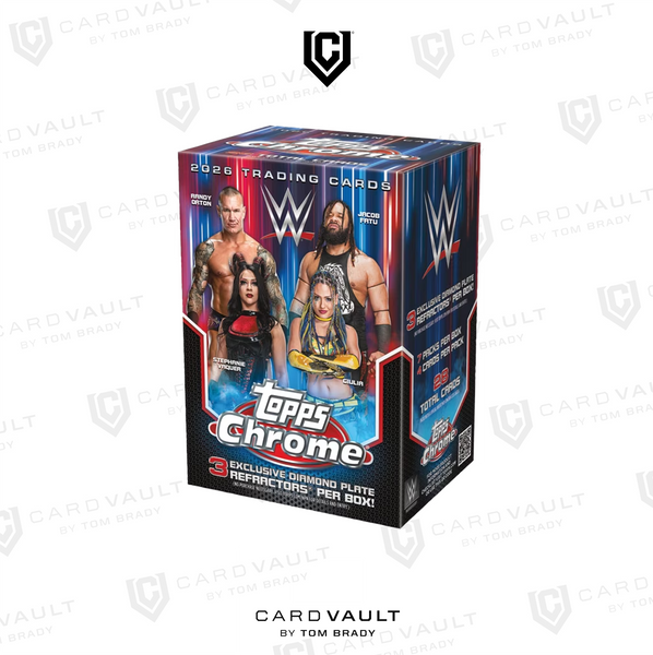 2026 Topps Chrome WWE Blaster Box – CardVault by Tom Brady