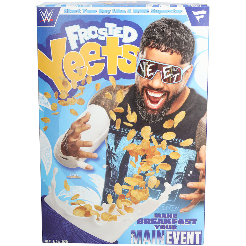 Jey Uso WWE Frosted Yeets Cereal