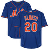 Pete Alonso New York Mets Fanatics Authentic Autographed Deluxe Framed Blue Nike Replica Jersey