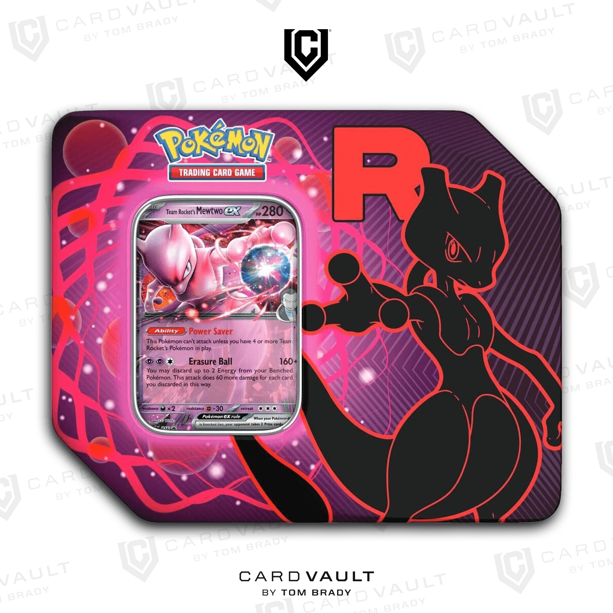 Pokemon TCG: Team Rocket Tin - CardVault by Tom Brady