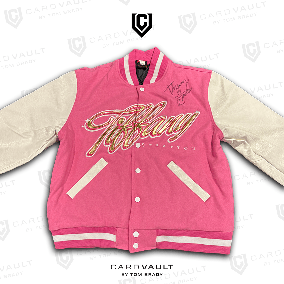 Tiffany Stratton Tiffy Time Full - Snap Varsity Jacket Singed Fanatics COA - CardVault by Tom Brady