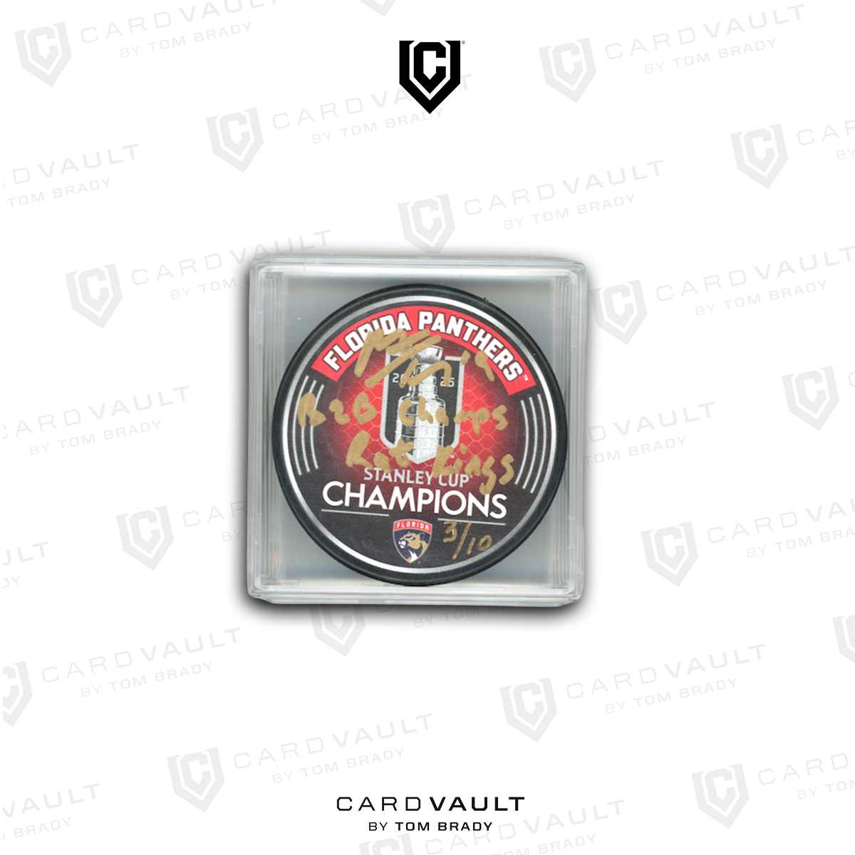 Matthew Tkachuk Signed "B2B Champs" "Rat King" Inscription Fanatics Authentic Hockey Puck Hand Numbered /10